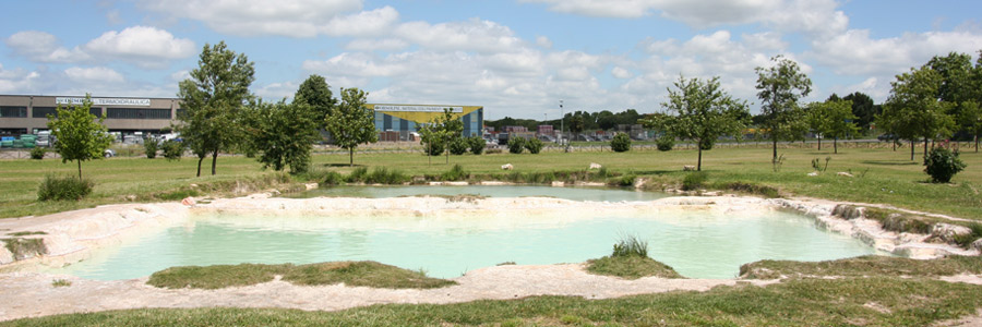 Zona termale delle piscine carletti a Viterbo